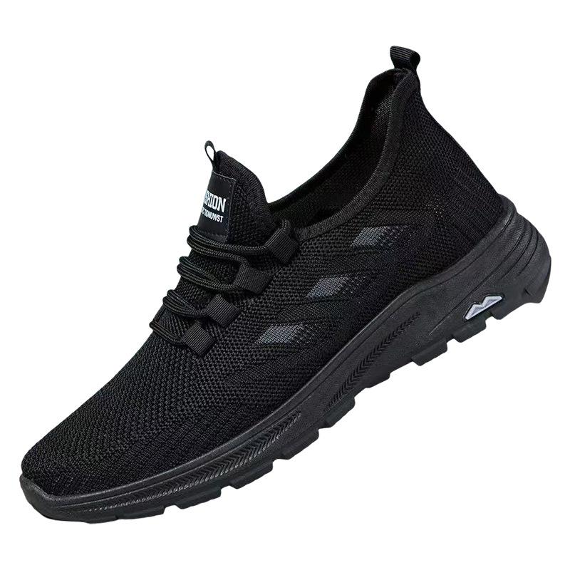 Slip-blocking shoes men's work shoes chef sports breathable men's shoes spring and autumn soft sole comfortable and lightweight sports casual shoes