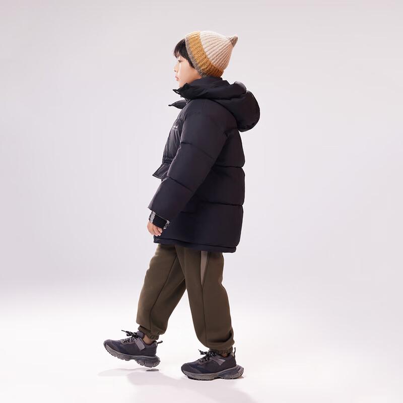EBAER Kids 2024 Winter Windproof Warm Hooded Padded Jacket 130cm