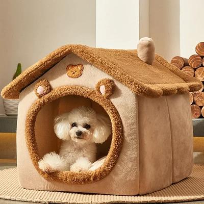 Faltbare Hundehütte, Zwinger-Bettmatte für kleine mittelgroße Hunde, Katzen, Winter, warmes Katzenbett, Nest, Haustierprodukte, Korb, Haustiere, Welpen, Höhle, Sofa
