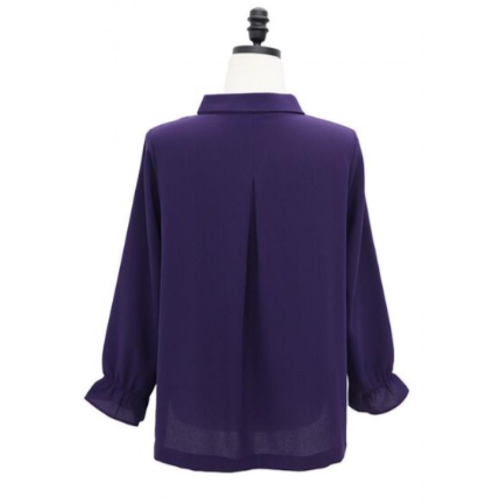 Shiz Madam Women Demure Banding Shirring Blouse T57201