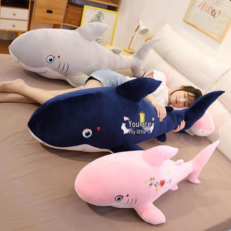 Shark Plush Toy Large Doll Pillow Cushion for Boys - Soft and Cozy Sleeping Companion