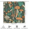 Charming Mushroom Print Shower Curtain Vivid Unique Decor For Your Bathroom