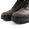 Pristine Michael Kors Short Boots  Combat Boots Brown Black Synthetic Women 6.5 Used