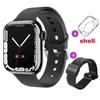 2023 Watch 9 Smart Watch Männer Körpertemperatur BT Anruf NFC Always on Display Fitness Frauen Serie 8 Smartwatch
