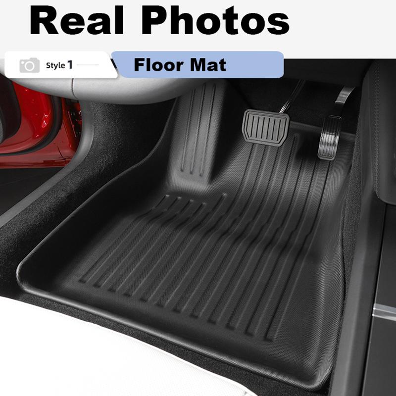 for Tesla Model 3 Highland 2024 Floor Mats Carpet Full Foot Pad Protection Cover TPE Front Rear Trunk Backrest Cushion Blanket