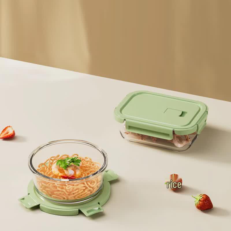 WAN TING WT-BXH-2 Enamel 2-Piece Food Storage Container Set