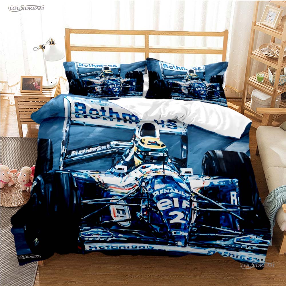 Moto Car Enthusiast All Season Duvet Cover Comforter Bedding set Luxury Soft Quilt Cover and Pillowcase Single/Double/Queen/King