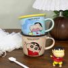 Cute Ceramic Mug Children's Scale Crayon Shin Shiba Drinking Water Cup Couple Style Breakfast Cup Birthday Gift