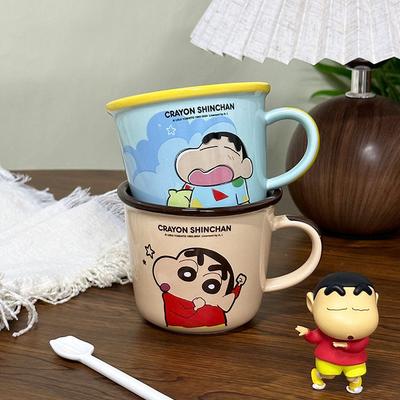 Tazza in Ceramica Carina Scala per Bambini Crayon Shin Shiba Tazza per Bere Acqua Stile Coppia Tazza per la Colazione Regalo di Compleanno