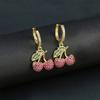 Vintage Cherry Ear Jewelry Women Earring Stylish Women Wedding Earrings Ears Pendant Comfortable Wearing for Woman