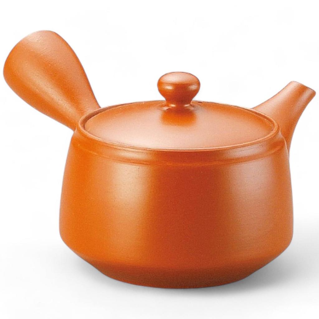 Teapot with Made in Japan J-kitchens Tokoname-yaki Strainer, 410cc,