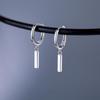 S925 Sterling Silver Small Bar Earring - Delicate, Versatile Sleep-Friendly Pendant for Women