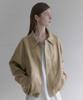Lenav Les Kara Leather Jacket (Beige)