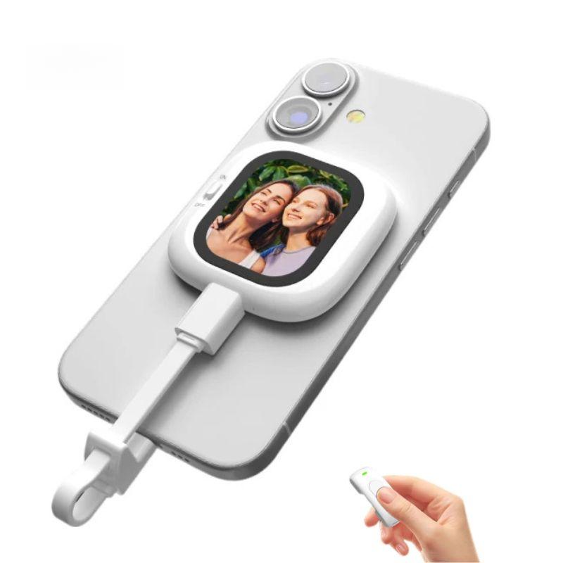 Mini AMOLED Screen Magnetic Selfie Monitor Screen Remote Control 700nits For iPhone 5-12 13 14 15 16 Pro Vlog Gift For Girl