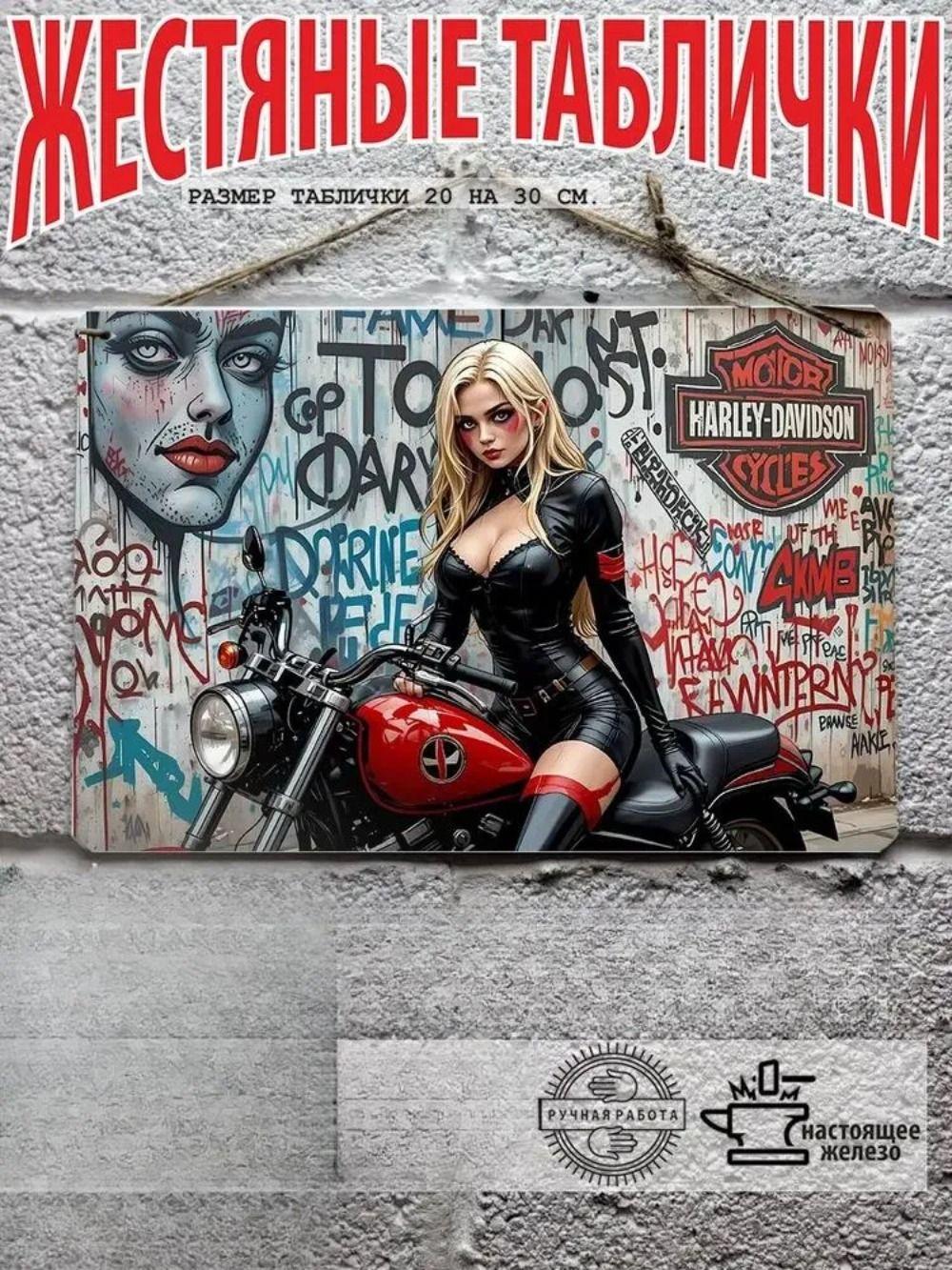 Motorcycle Metal Wall Art, Interior Decor Painting