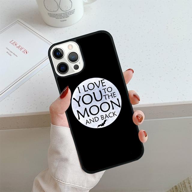 I Love You To The Moon And Back funny Phone Case For iPhone 17 Air 14 15 16 13 12 Cover For Apple Pro Max 6S Plus