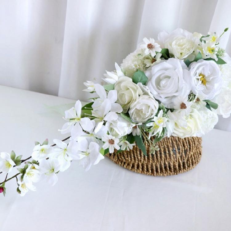 Water Drop Shape Bouquets Artificial Wedding Flowers Bridal Shower Bouquets for Special Occasion
