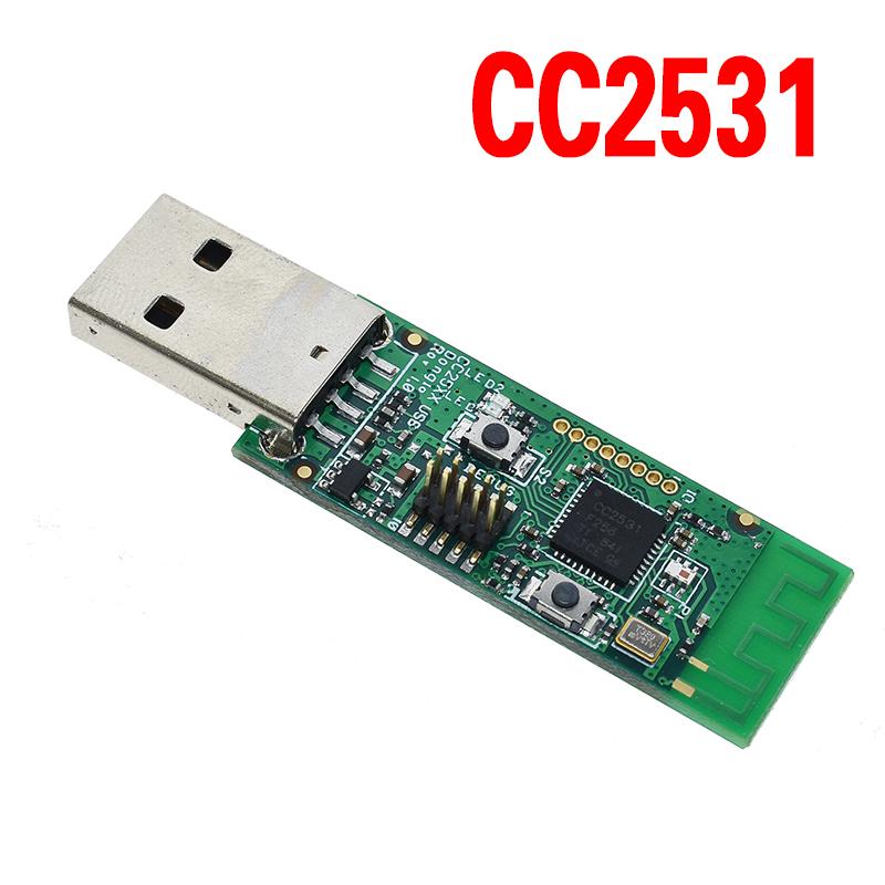 LIZAO CC2531M USB Wireless Module, 2.4GHz Zigbee Transceiver with Antenna Optional, 250K Baud Rate for IoT Projects