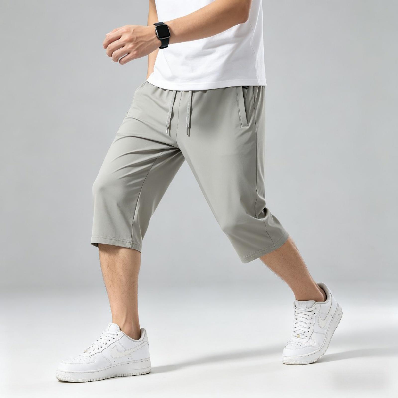Mens Shorts Lightweight Loose Fit Seven Points Running Shorts Work Shorts Men Casual Gym Shorts Men Quick Dry Breathable L