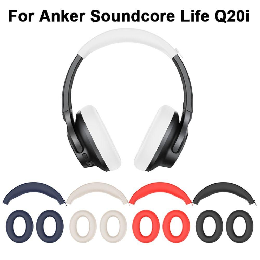 

Silicone Ear Pads Cushion Cover Earmuff Headband Protective Cover for Anker Soundcore Life Q20i чорний
