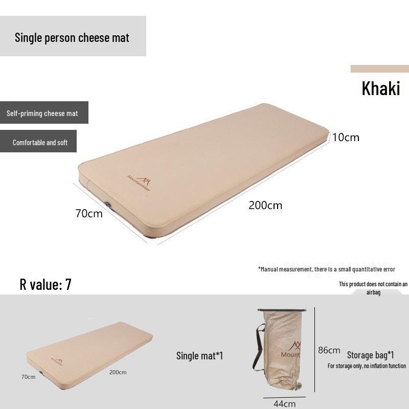 Shan Zhi Ke Outdoor Inflatable Camping Air Mattress - Single/Double Sleeping Pad