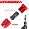 Adjustable Drill Bit Stop Collar Woodworking Positioning Clamp Aluminum Alloy Depth Stop Ring Fixing Tool