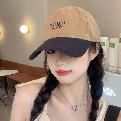 Neue Baseballkappe mit Kontrastfarbe für Damen Herren JK Koreanische Buchstaben Stickerei Snapback Schirmmütze Outdoor Sport Hip Hop Sonnenhüte