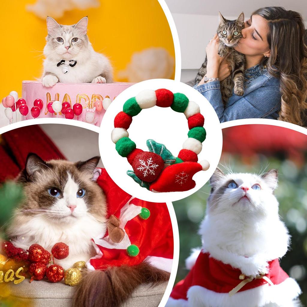 Small Cat Collar Elastic Soft Necklace Cat Puppy Decor Collar For Decoration Festival Adoration Family Celebration Home Fun