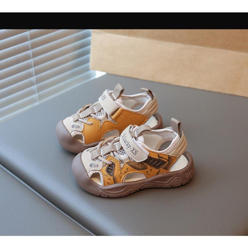 Summer new baby toddler sandals girls bag head sandals soft sole boys beach sandals