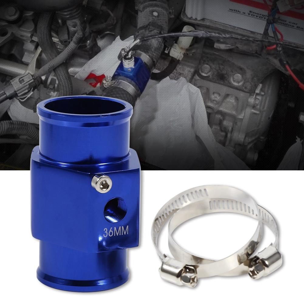 36mm Blauwe Water Temperatuur Verbindingsstuk Temperatuursensor Meter Radiator Slang Adapter
