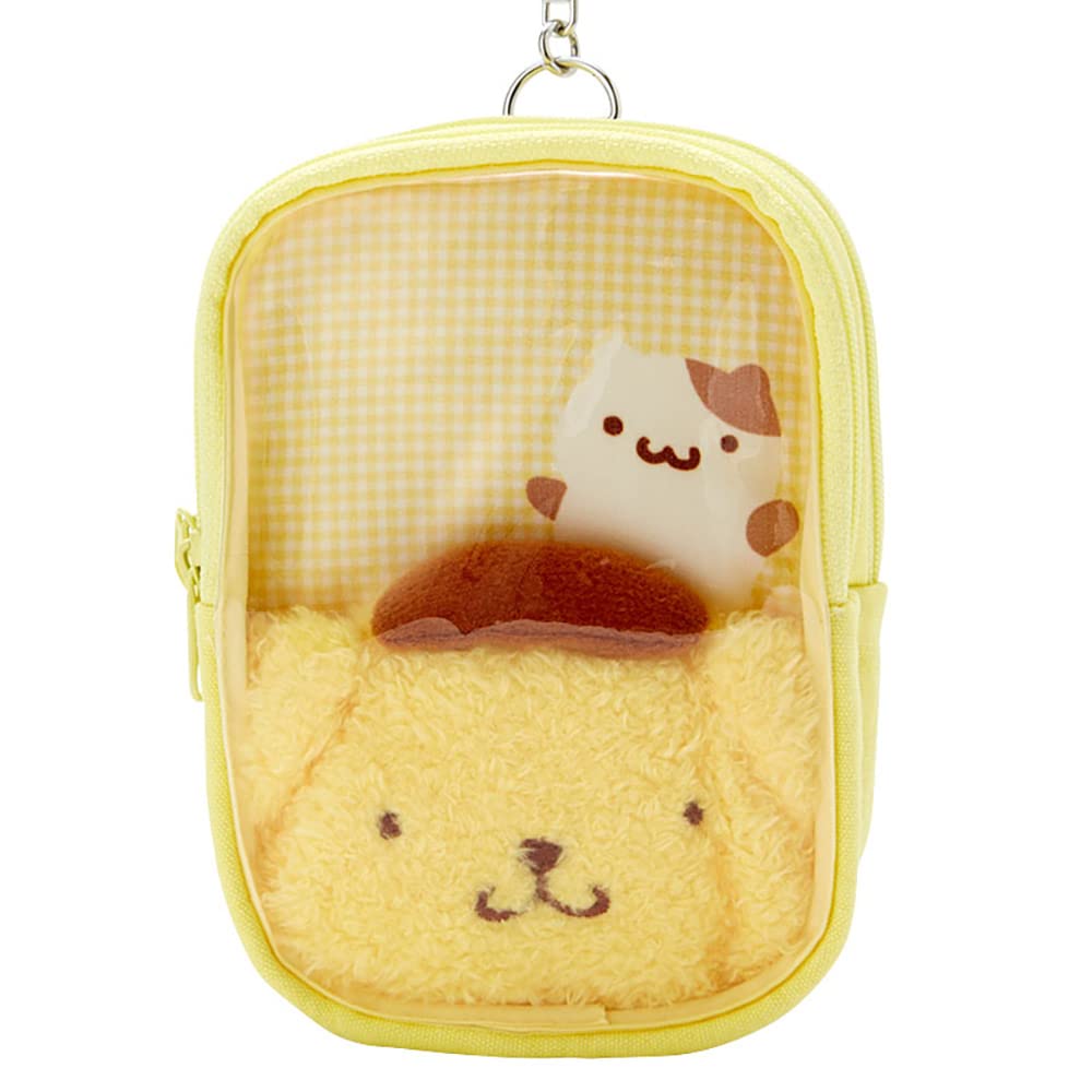 Sanrio Pompompurin Mini Pouch 15 x 11 x 137944 Charm, 2.8cm, Polyester,
