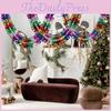 Vibrant Colorful Christmas Garland Ribbon For Festive Wedding Celebrations And Decor