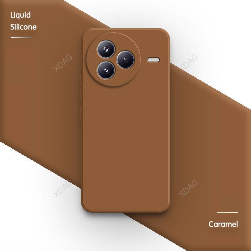 Simple Phone Case for Xiaomi Civi 5 Pro 5G Square Classic Shell Soft Original Internal Flocking Liquid Silicone Back Cover Funda