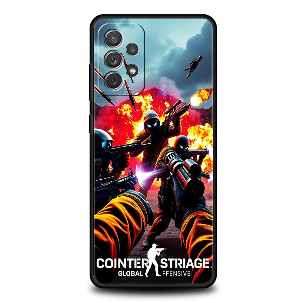Counter Strike CS GO Hot Game Phone Case for Samsung Galaxy A55 A35 A15 A14 A25 A54 A51 A71 A72 A73 A32 A52 A52S A41 5G Shell