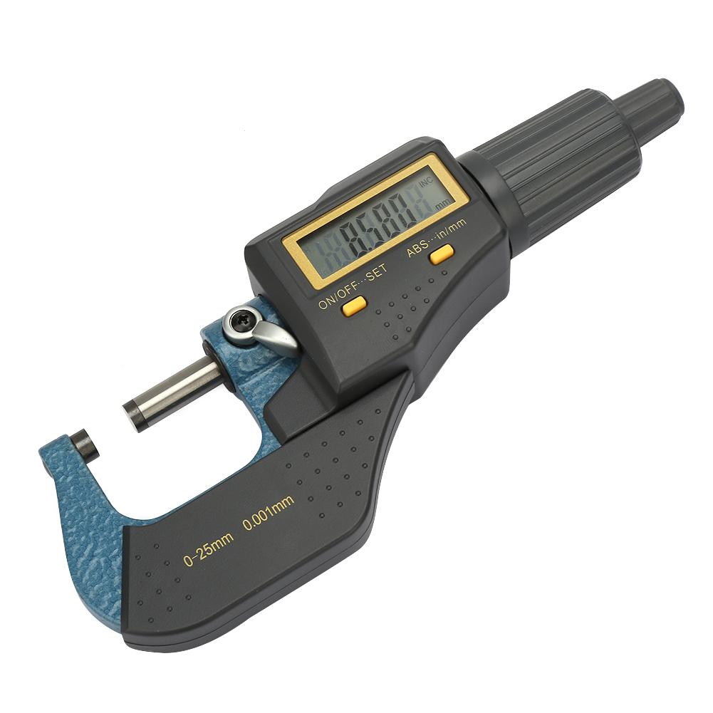 Outer Diameter Micrometer 0 25mm 0.001mm Electronic Digital Micrometer