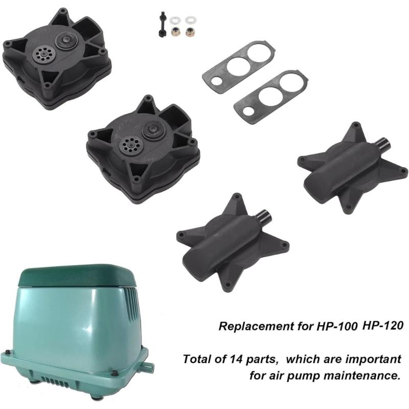 Efficient Air Pumps Repair Set Pump Replacement Component Diaphragm Rebuild Set Plastic Texture for HP100 HP120 Models