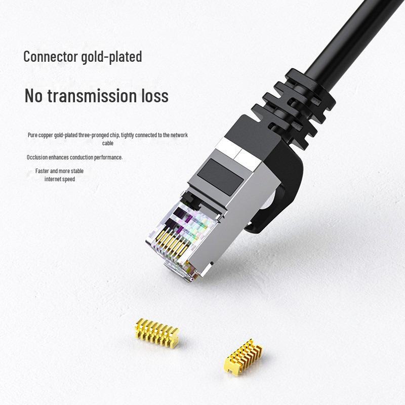 Biaz RJ45 Gigabit Network Cable Extender - Six-Type Network Port Connector