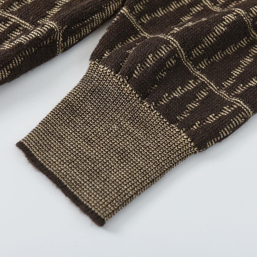 Mens Casual Loose Fitting Knitted Yarn Ugly Christmas Crewneck Sweaters Holiday Party