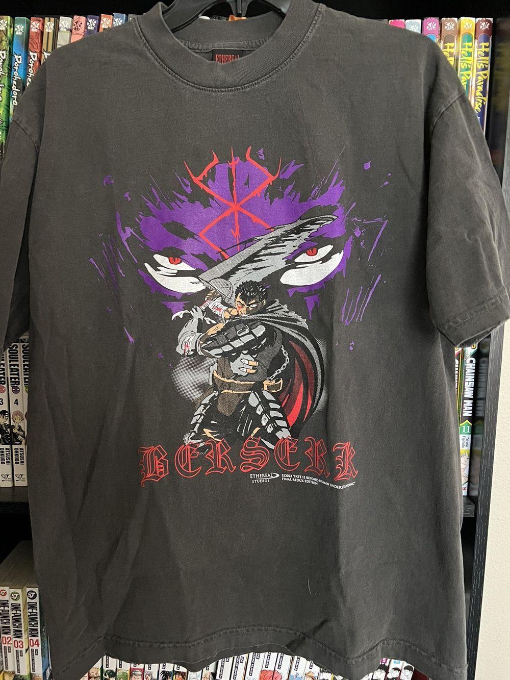 Berserk Anime Shirt Berserk Anime Black T-shirt Unisex S5XL VM5186 L