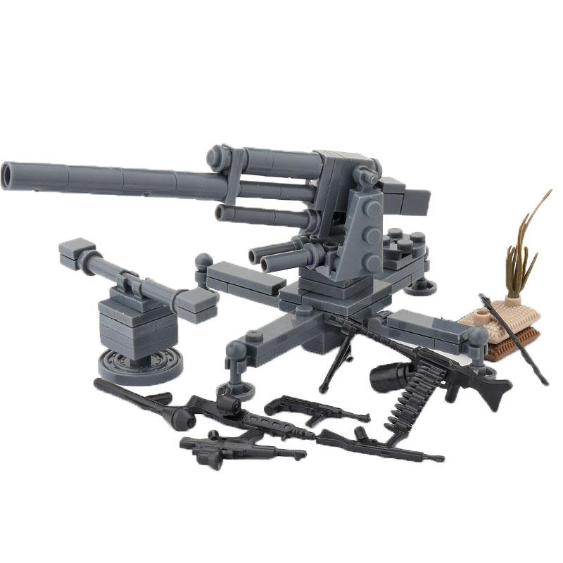 MOC Military Building Block Set Weapons War Army Accessories Soviet Army Characters Cannon Carts Launchers Tents Block Bricks Gift Presents Toy