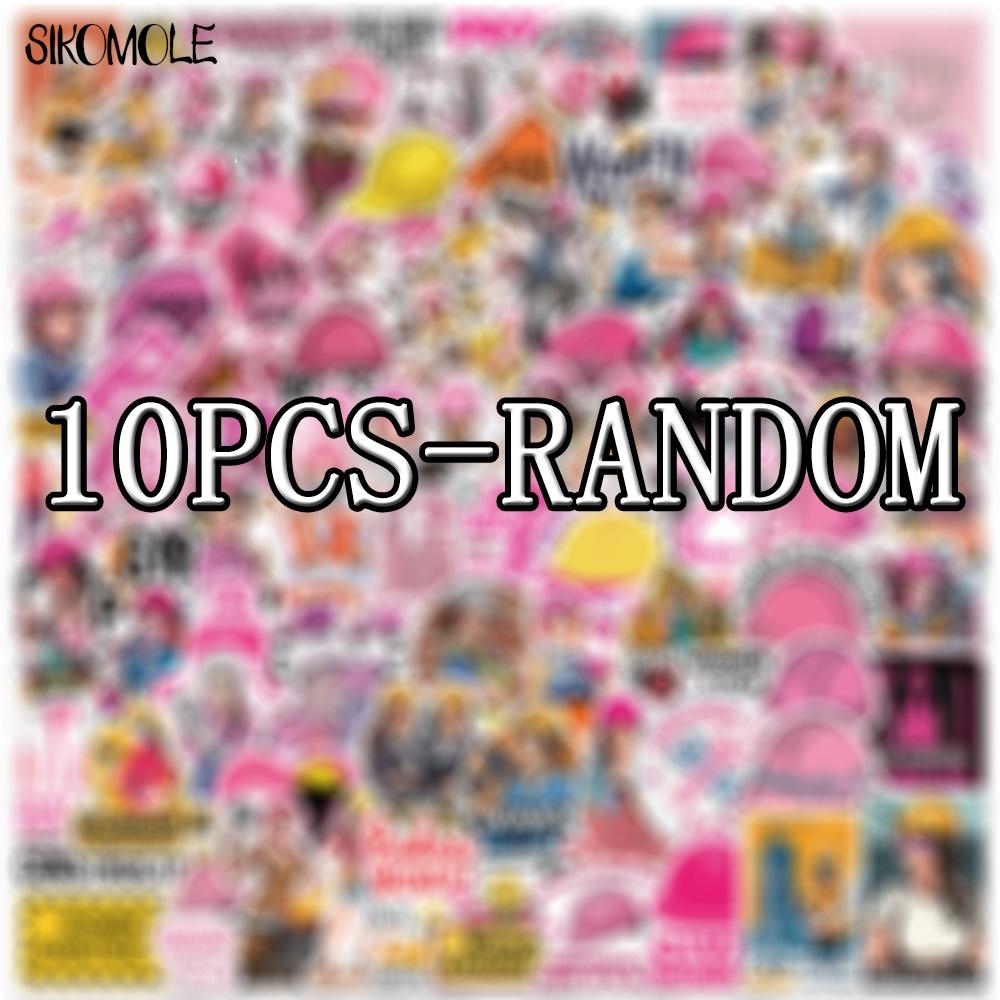 1050 100PCS Cartoon Female Safety Helmet Stickers Aesthetic Decals Toy Guitar Bicycle Laptop Luggage Car Graffiti Kids Sticker