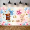 Shower Banner Floral Border  Reveal Backdrop  Shower Display Gold Star Embellishments Gender Reveal Display