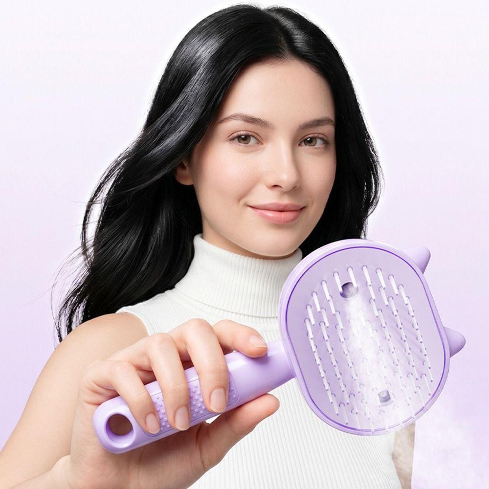 Spazzola Massaggiante Ricaricabile per Cuoio Capelluto con Funzione Spray Pettine per la Cura dei Capelli Nuova Spazzola Elettrica a Vapore