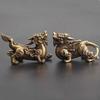 Brass Fengshui Dragon Ornament for Good Fortune and Happiness Ornaments for Home Desktop Car Vintage Decorations