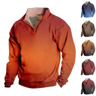 Men's Standing Collar Sweatshirt Is Outdoor Casual Sweaters Tops