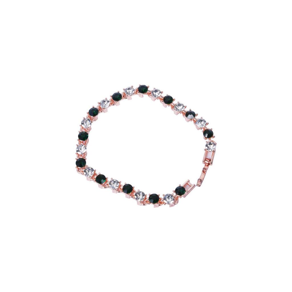 Colorful Geometric Round Teardrop Bracelet - European & American Retro Style