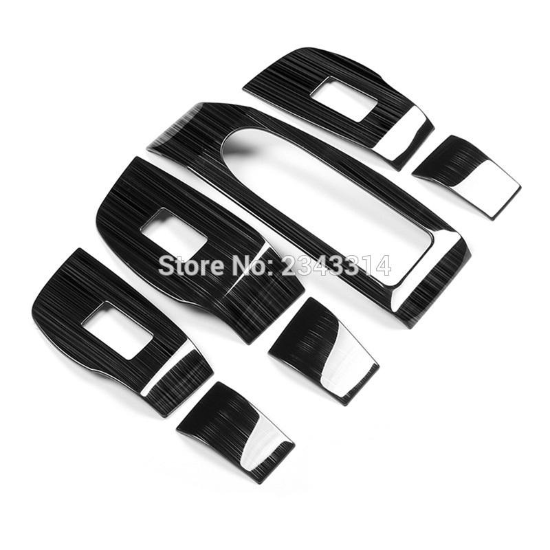 For Right Hand Drive Vehicle For Mazda 3 Car Armrest Window Switch Lift Cover Trims Auto Styling Accessories 7pcs