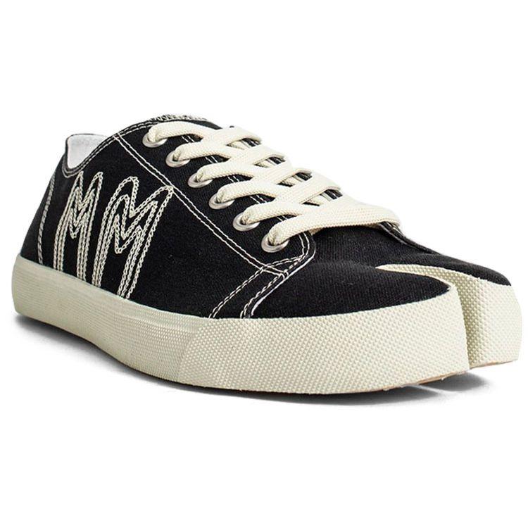Maison Margiela Tabi Embroidered Logo - Black Men Sneakers White S57WS0400-P4080-H8650