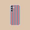 Red Blue Stripe Mobile Phone Case for Samsung Galaxy S25 S24 S23 S22 S21Plus FE Ultra Clear Colorful Cover Luxury Smartphone