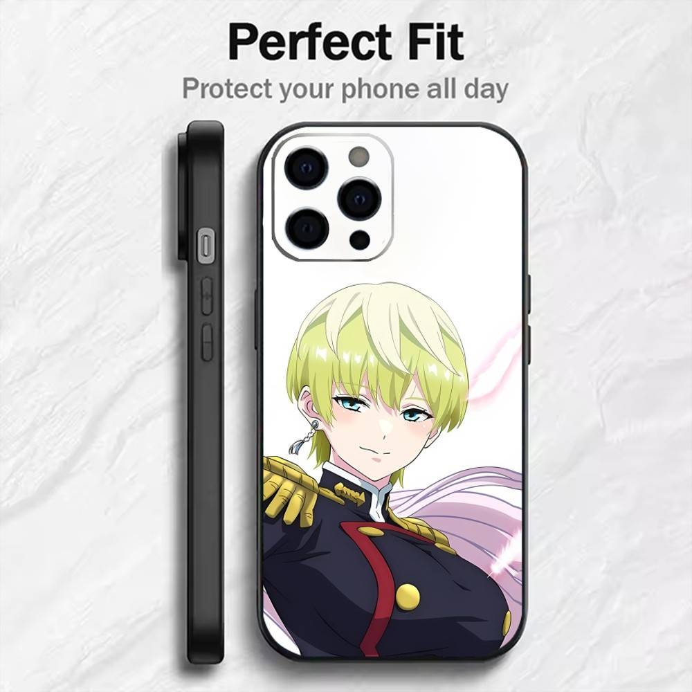 

C-Chained Soldier Tenka Izumo Phone Case For iPhone17,16,15,14,13,12 Plus,Max Soft Silicone Black Cover iPhone16e